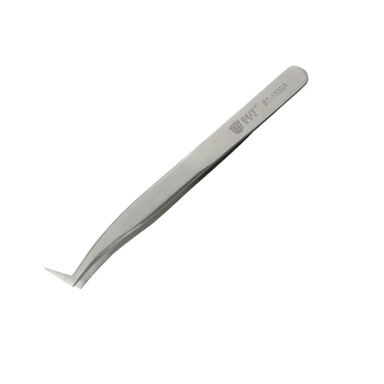 BEST BST-151SA/152SA/153SA Curved Tweezer - Stainless Steel Microelectronics Repair Tool - Image 5