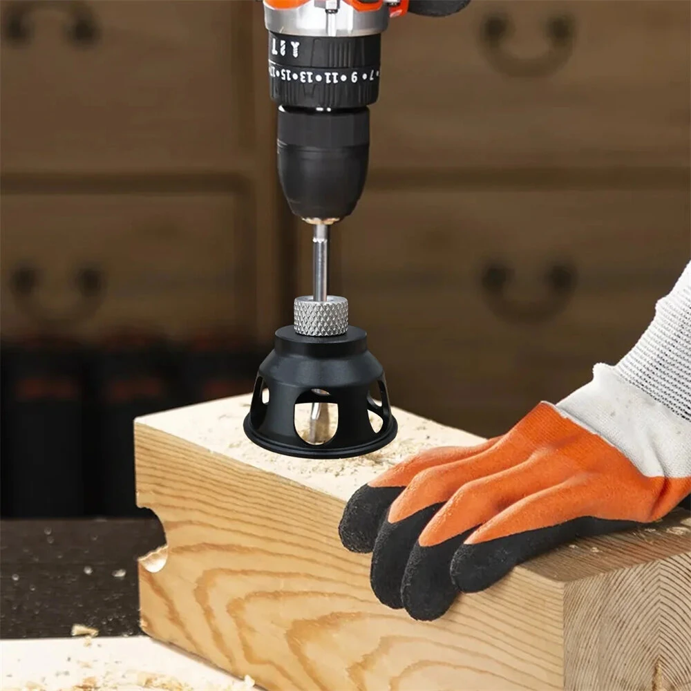 Aluminum Alloy Punch Locator Pocket Hole Jig Kit | 3-10mm Stainless Steel Bushings | Portable Woodworking Tool - Image 2