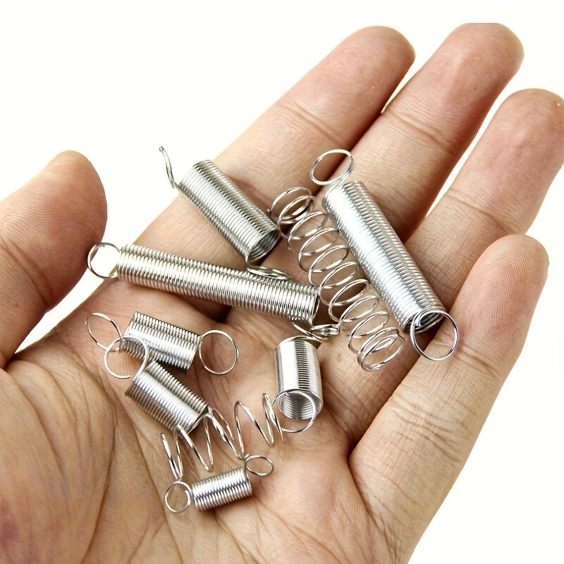 Spring Tool Kit - 200pcs Compression & Extension Steel Springs Assortment with Storage Case for DIY Craft Repairs - Image 5
