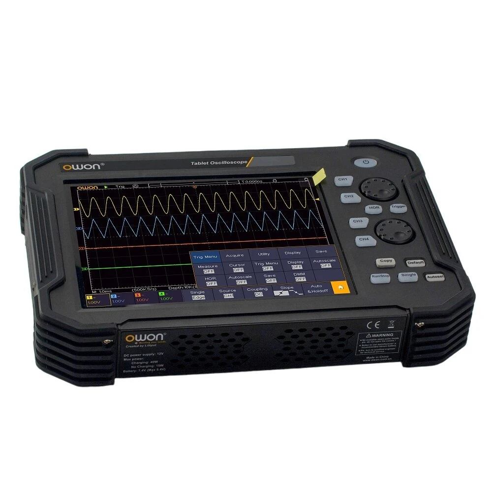 Owon TAO3104 100MHz Digital Oscilloscope | 4-Channel, 1GS/s, 8 LCD Portable - Image 4