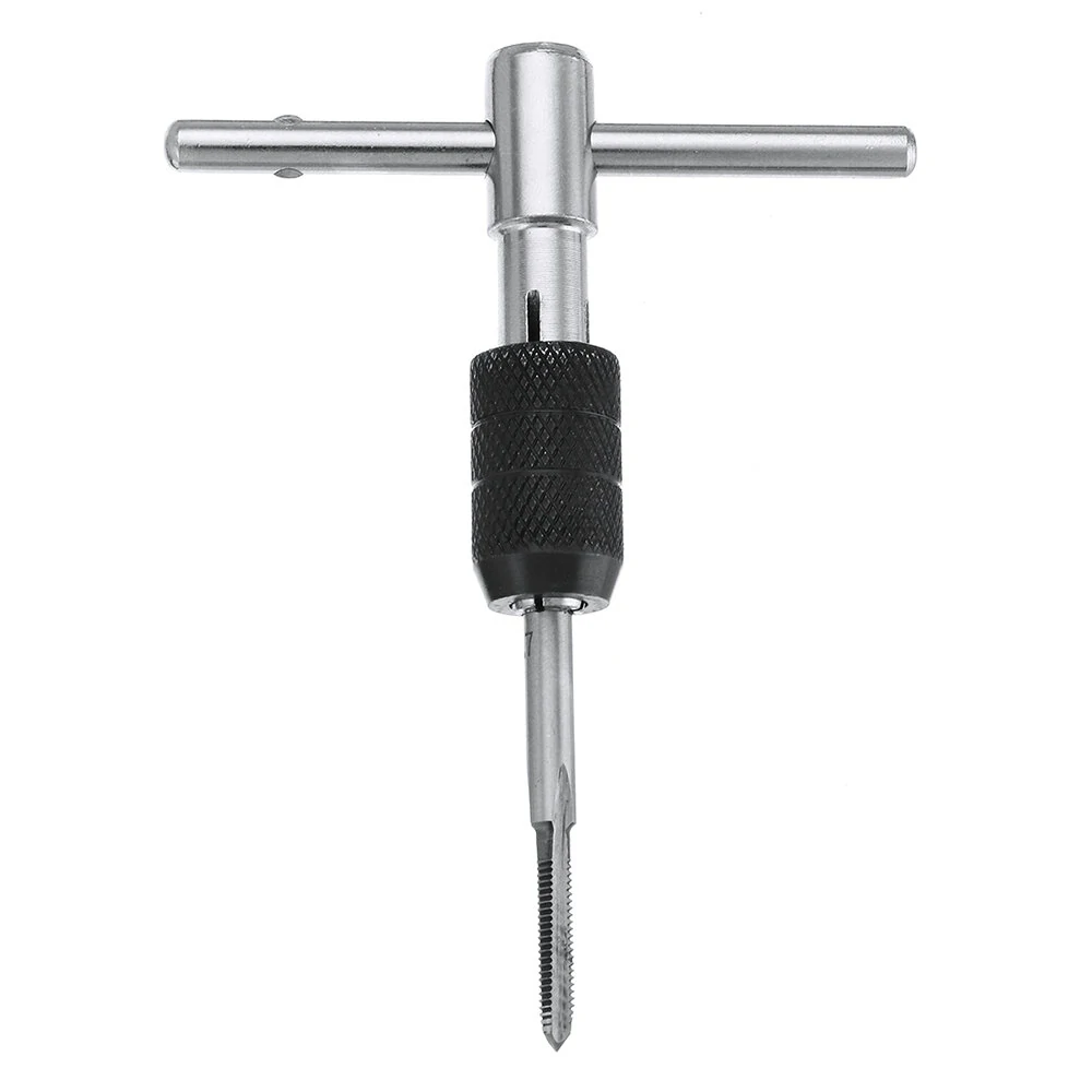 M3-M8 T Handle Ratchet Tap Wrench Set - 6pcs Machinist Tool With Screw Taps - Image 4