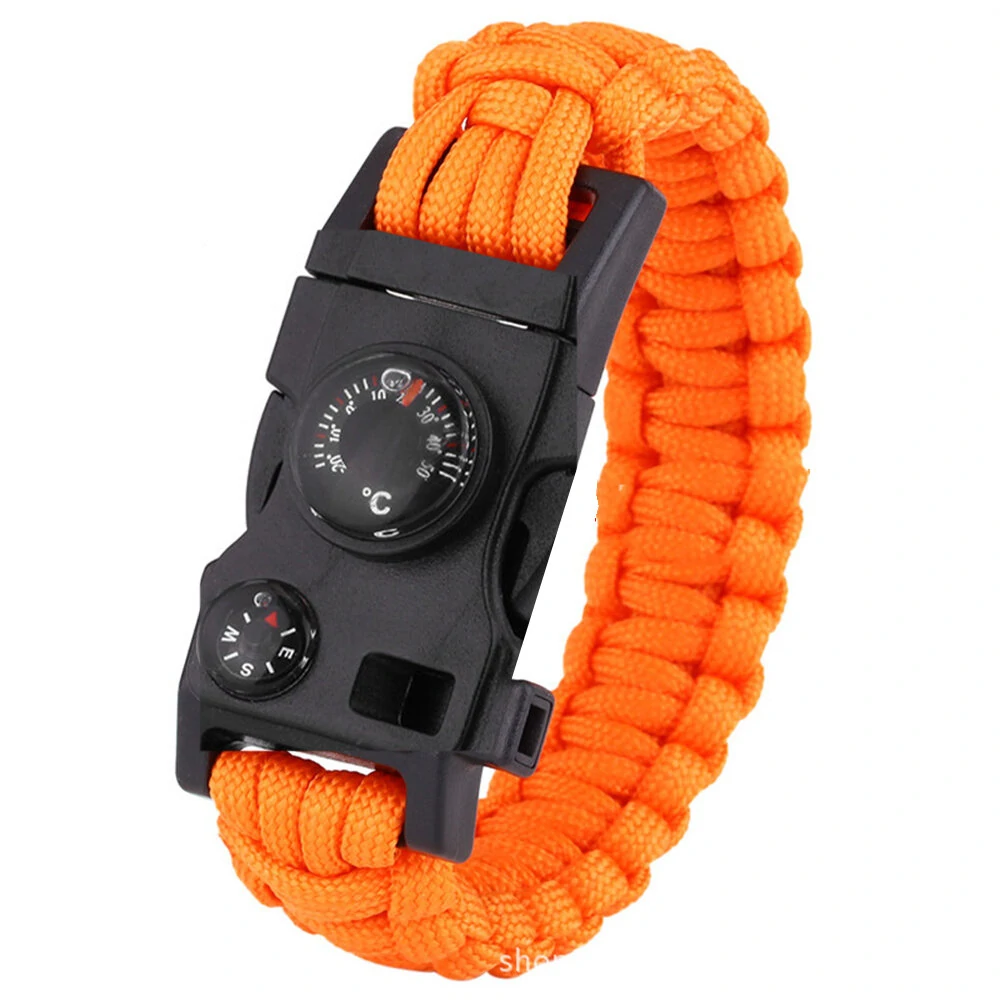 Multi-Functional Survival Paracord Bracelet | Fire-Stone, Compass & Whistle | 3.2m 7-Core for Outdoor Emergency - Image 4