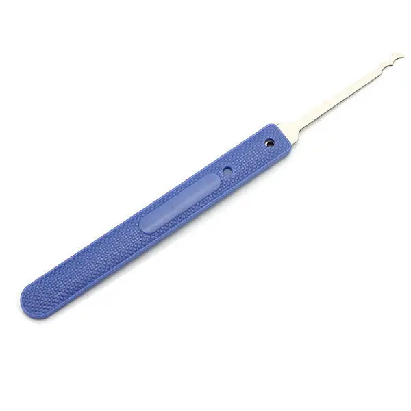 12pcs Blue Handle Lock Pick Set with Practice Padlock | Key Extractor Tool - Image 5