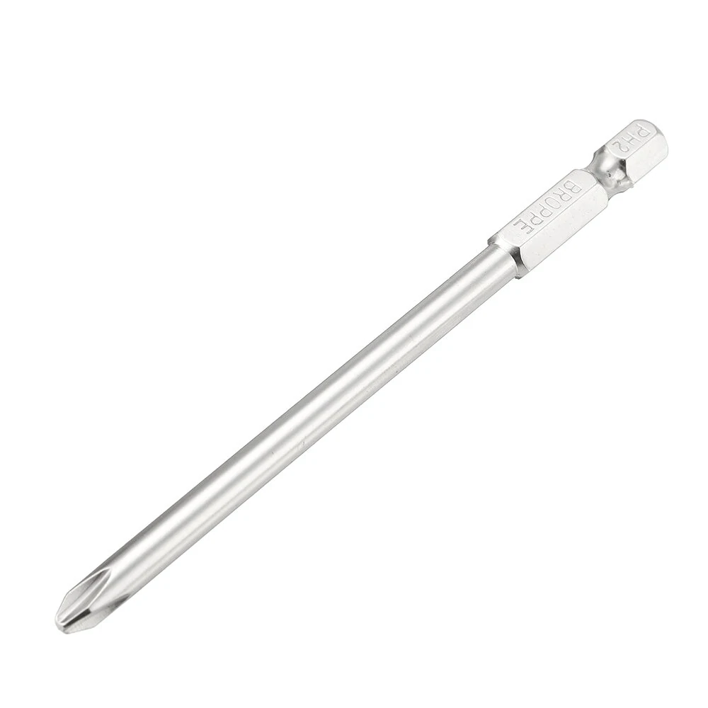 BROPPE 8Pcs 100mm S2 Alloy Steel Screwdriver Bits - SL2-SL6 Magnetic 1/4 Inch Hex - Image 5