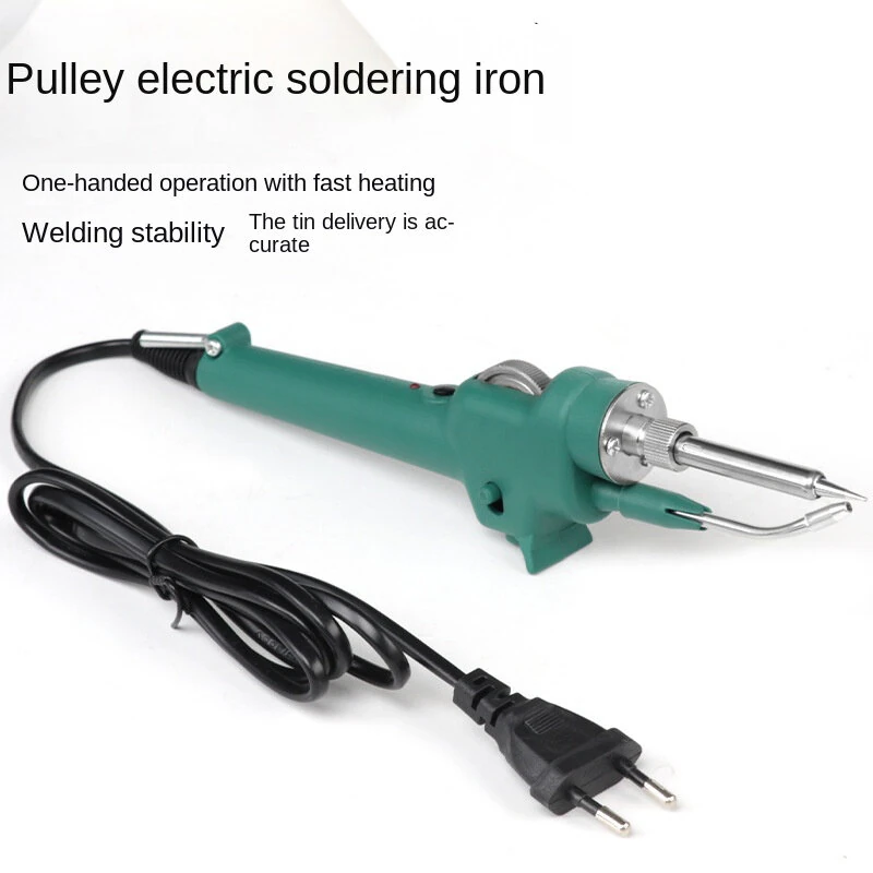 80W Soldering Iron Kit - Adjustable 500°C & Manual Feed - 110V/220V Options - Image 3