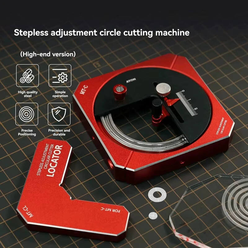 MT-C High-Precision Circle Cutter Tool - Adjustable Router for Woodworking & Model Making - Image 5