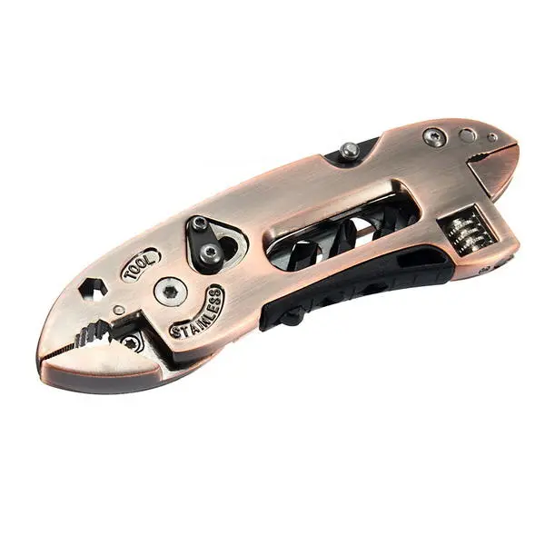 DANIU Bronzed Multitool Set - Adjustable Wrench, Screwdriver & Pliers - Image 3