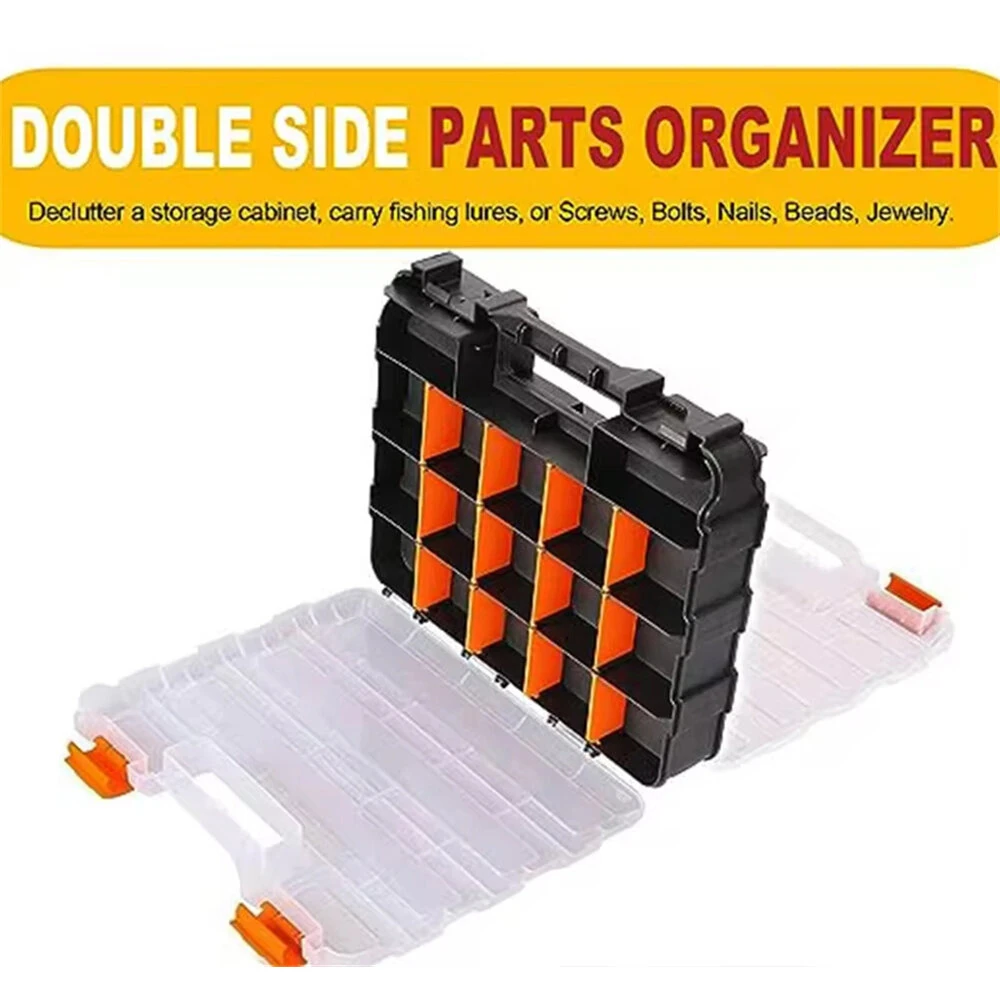 Plastic Parts Storage Box | Dual-Sided Transparent Toolbox - Wear & Impact Resistant - Image 5