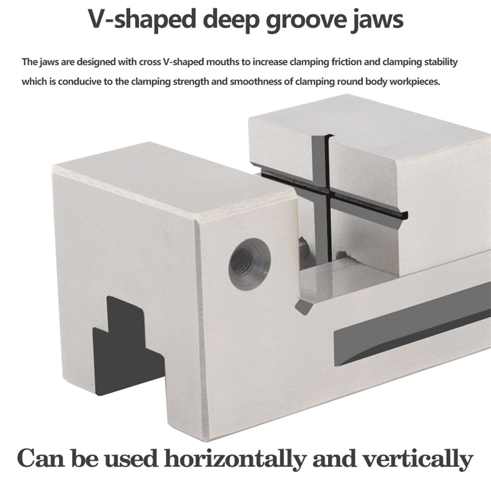 High Precision 2 Inch Right Angle Machine Vise | CNC Grinder Tongs for Surface Grinding - Image 5