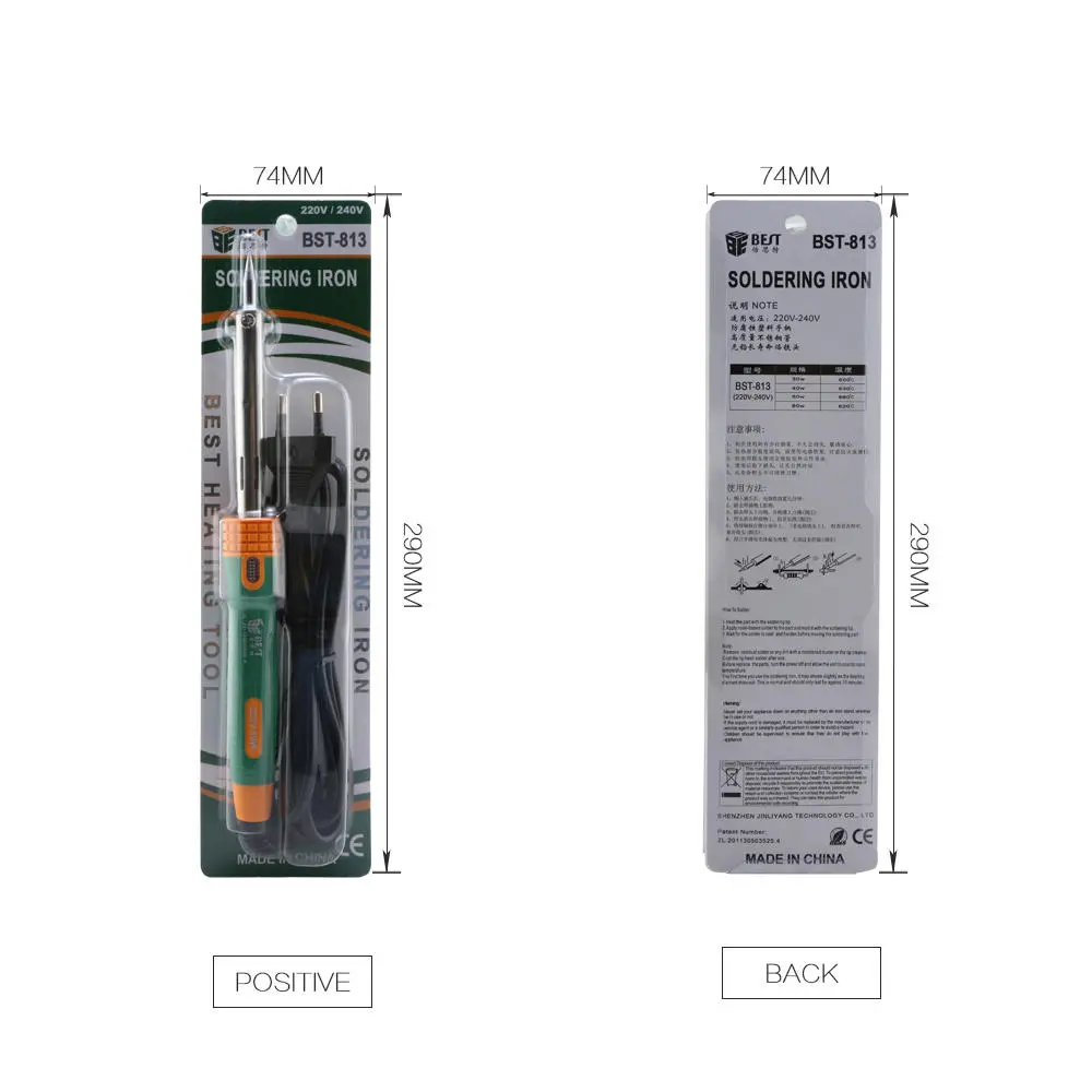 BST-813 Solder Iron - 30W 40W 60W Adjustable - Electric Welding Tool with Silicon Handle - Image 5
