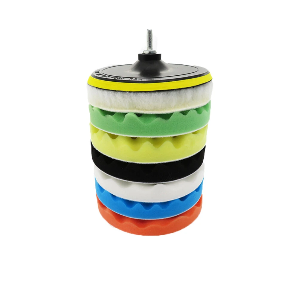 9Pcs Car Polishing Sponge Pad Kit - 3 to 7 Inch Pads for Car Detailing & Cleaning - Image 3
