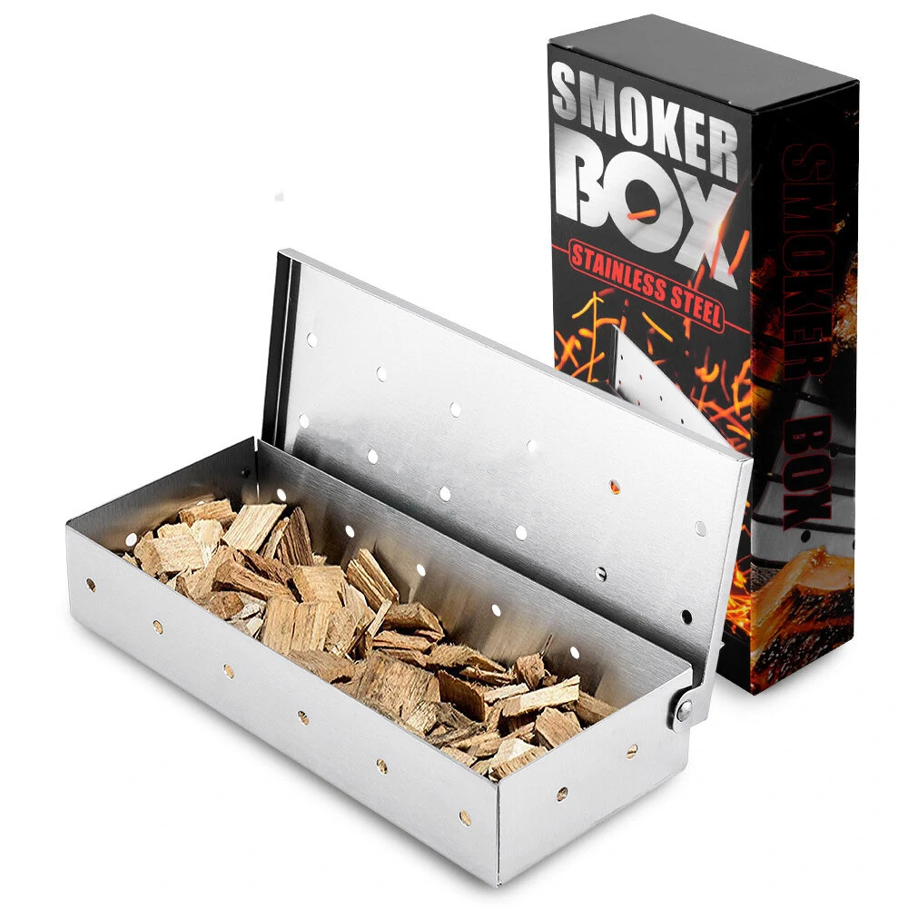 Wood Chips Box for Indoor BBQ Grill - Meat Infused Smoker Accessory Tool - Image 5