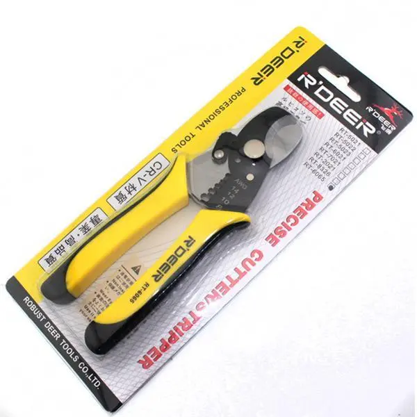 RDEER RT-6065 2-in-1 Cable Cutter and Wire Stripper | Electrical Tool for Electricians - Image 4