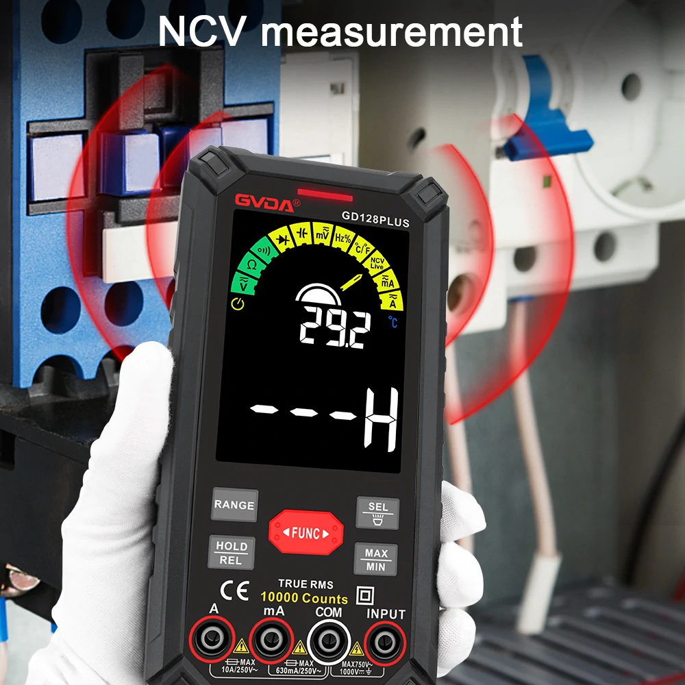 GVDA 128PLUS Smart Digital Multimeter - 9999 Counts, True RMS, Rechargeable - Image 3