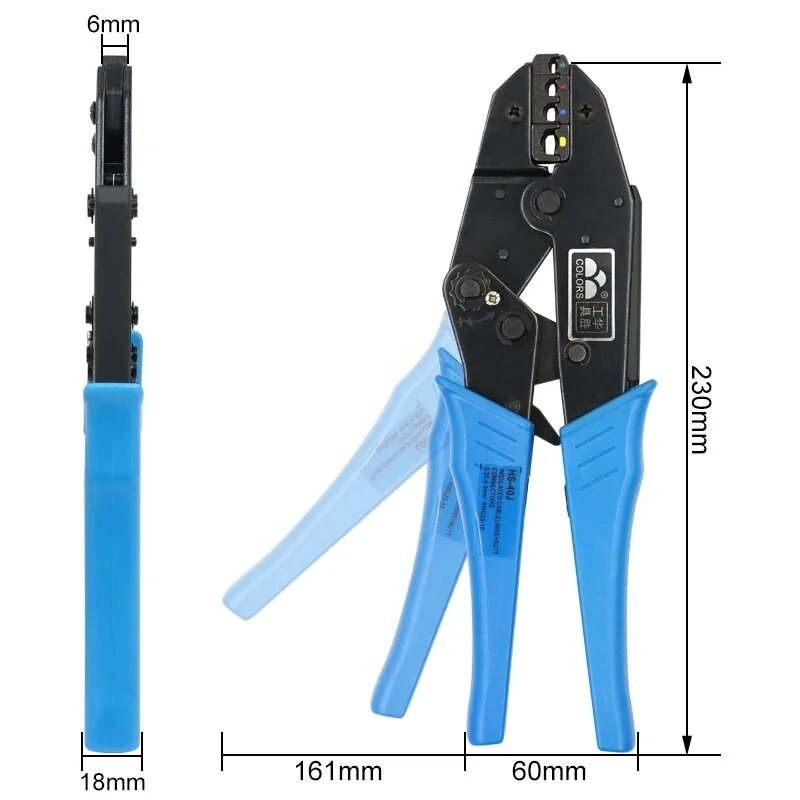 HS-40J Carbon Steel Multifunctional Plier | Crimping Tool for Cap/Coaxial Cable | 230mm - Image 3
