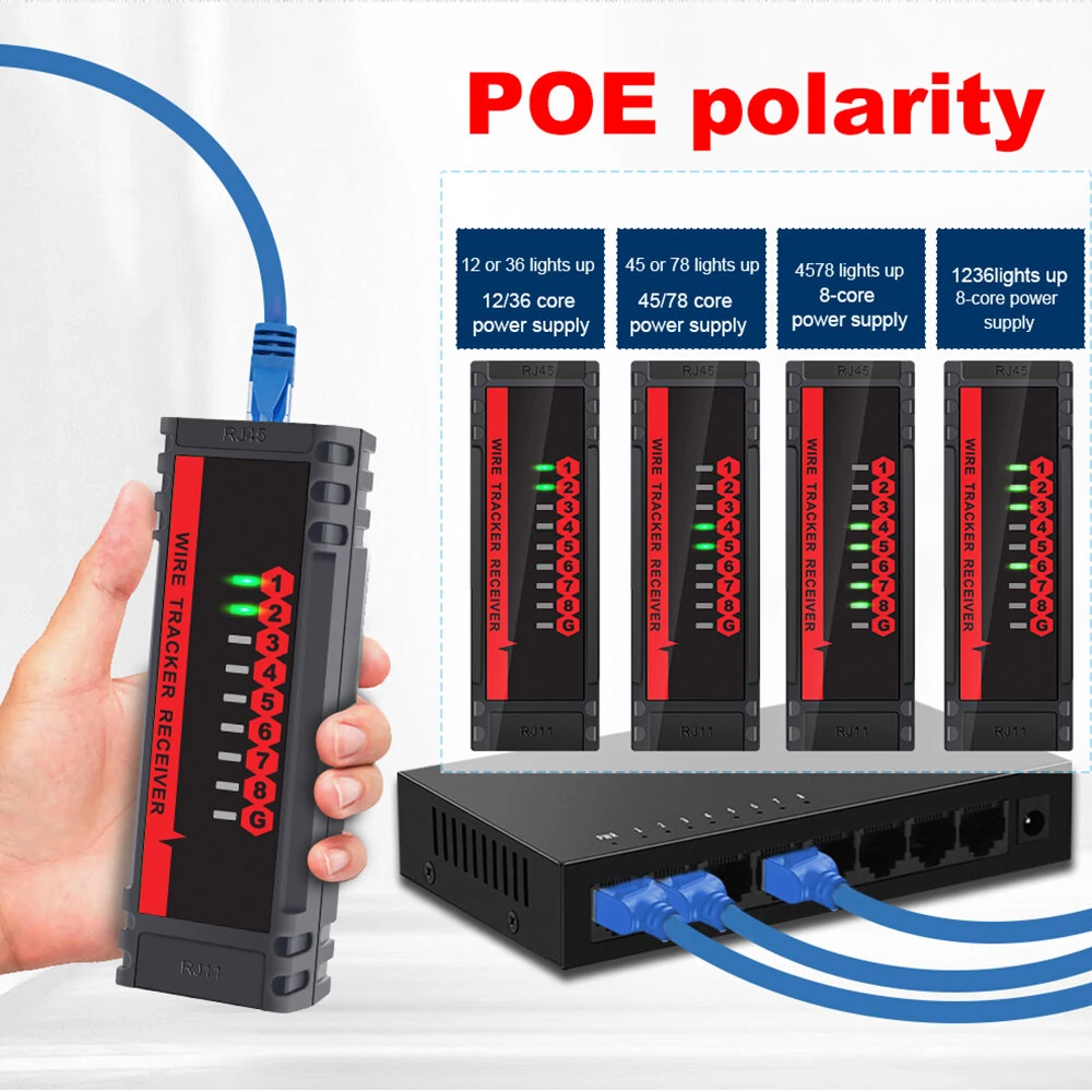 TOOLTOP ET605 LAN Network Cable Tester | POE & QC Port Check | Line Finder - Image 4