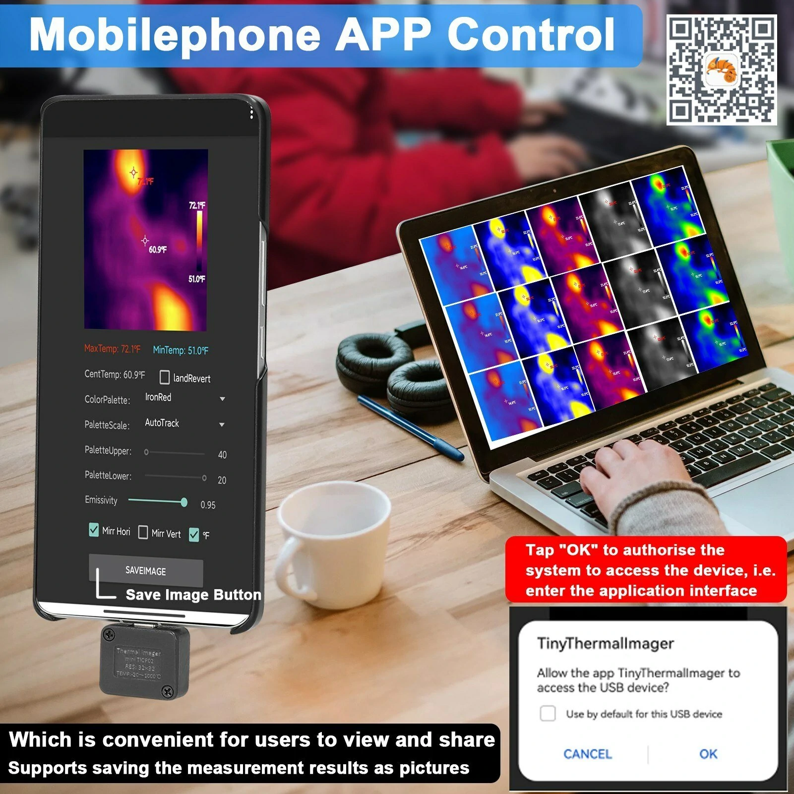 FLIR One Pro - Portable Thermal Imaging Camera for Smartphones | -20° to 1000°C | 5 Color Palettes - Image 4