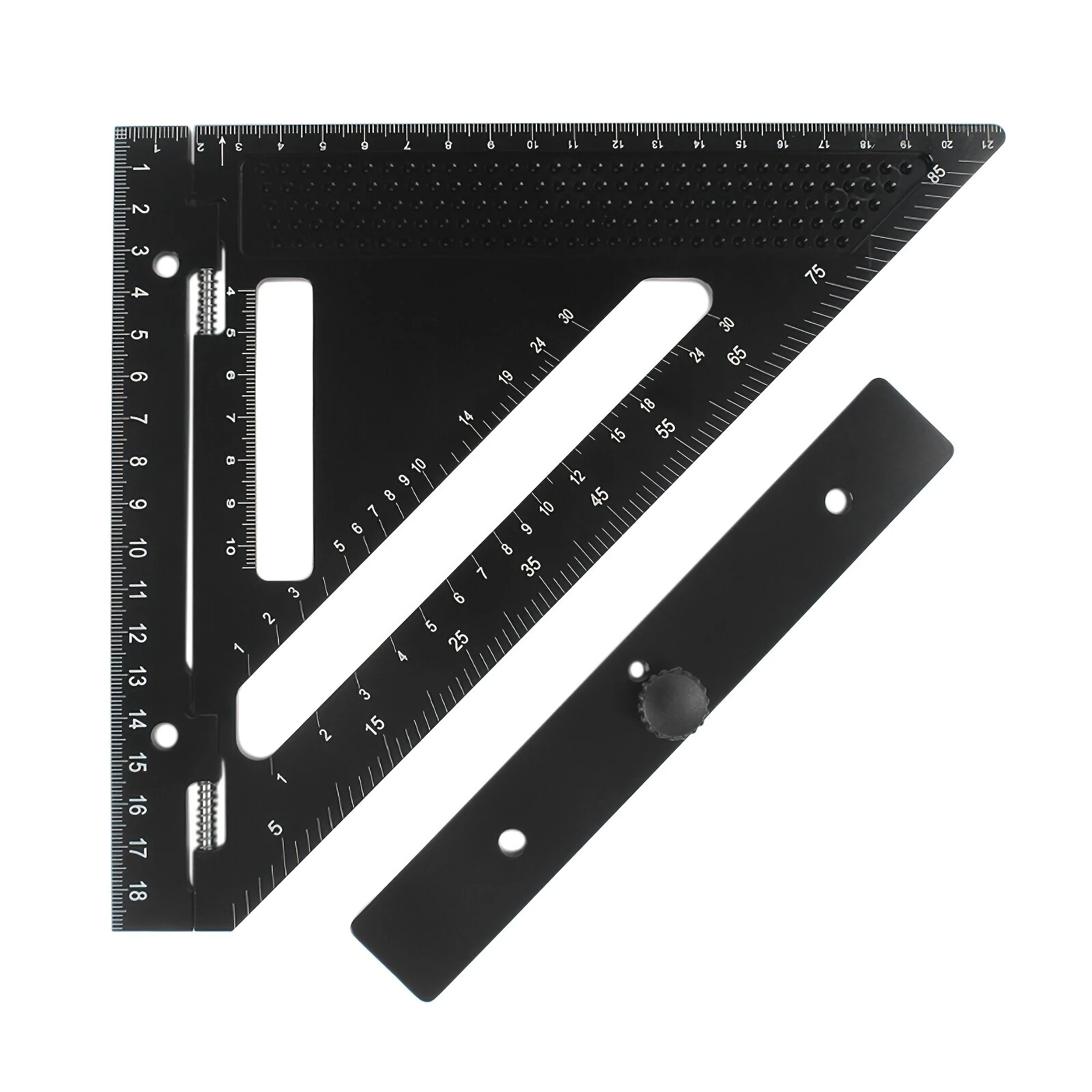 Aluminum Alloy Triangular Ruler | 7 Inch Protractor & Miter Tool for Woodworking - Image 2