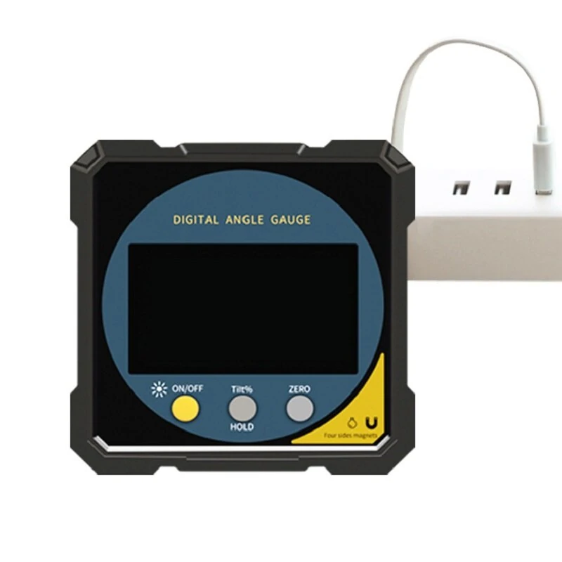 Digital Angle Finder Level - 4x90° Magnets Electronic Protractor with Two-Sided Laser & USB Rechargeable - Image 3