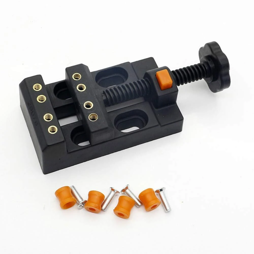 Fast Eight-Hole Table Vise - Mini Clamping Bed for Walnut Carving | Portable Woodworking Jig - Image 4