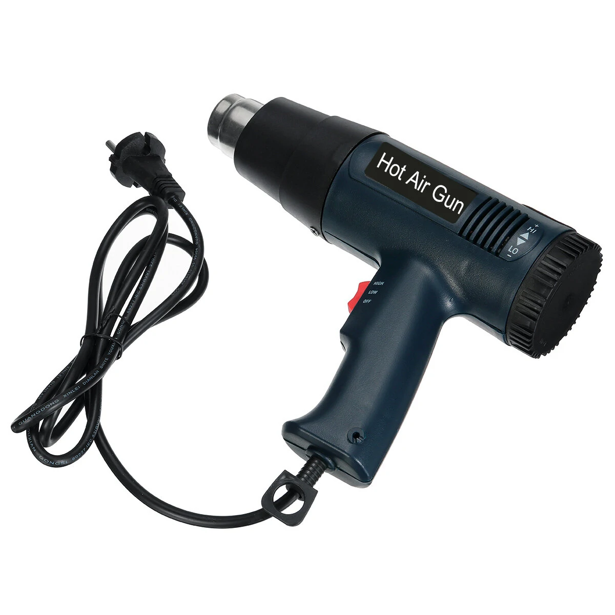 Dongcheng 220V 2000W Hot Air Gun - 2 Speed Adjustable Temperature with 4 Nozzles - Image 2