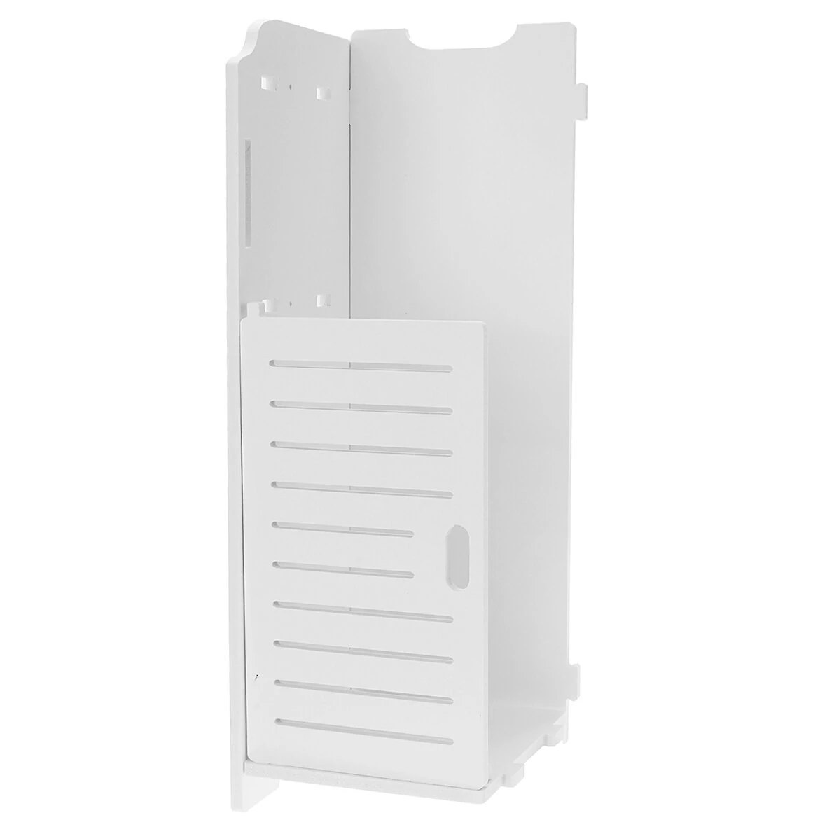 Wooden Bathroom Shelf Cabinet - White FreeStanding Storage Unit | Bedroom Cupboard - Image 3