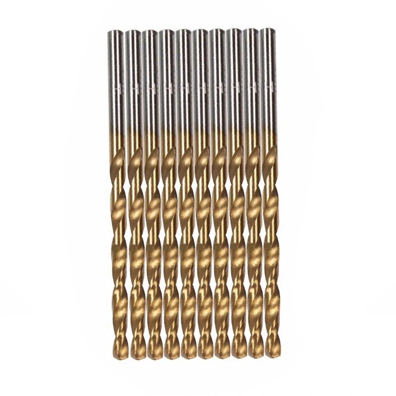 HSS Titanium Coated Drill Bit Set - 50PCS 1-3mm High Speed Steel Twist Bits - Image 2