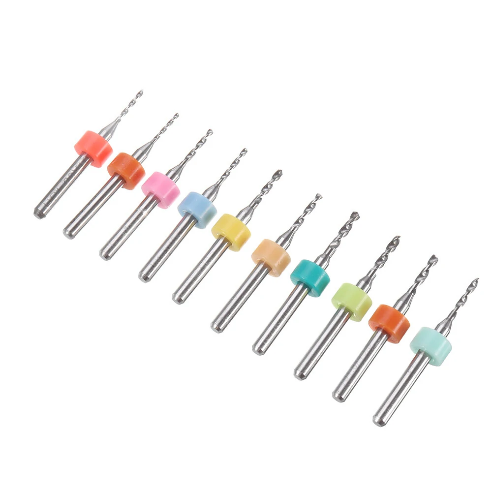 Drillpro DB-P1 Tungsten Steel PCB Drill Bits - 10pcs CNC Alloy Set for Circuit Boards - Image 4