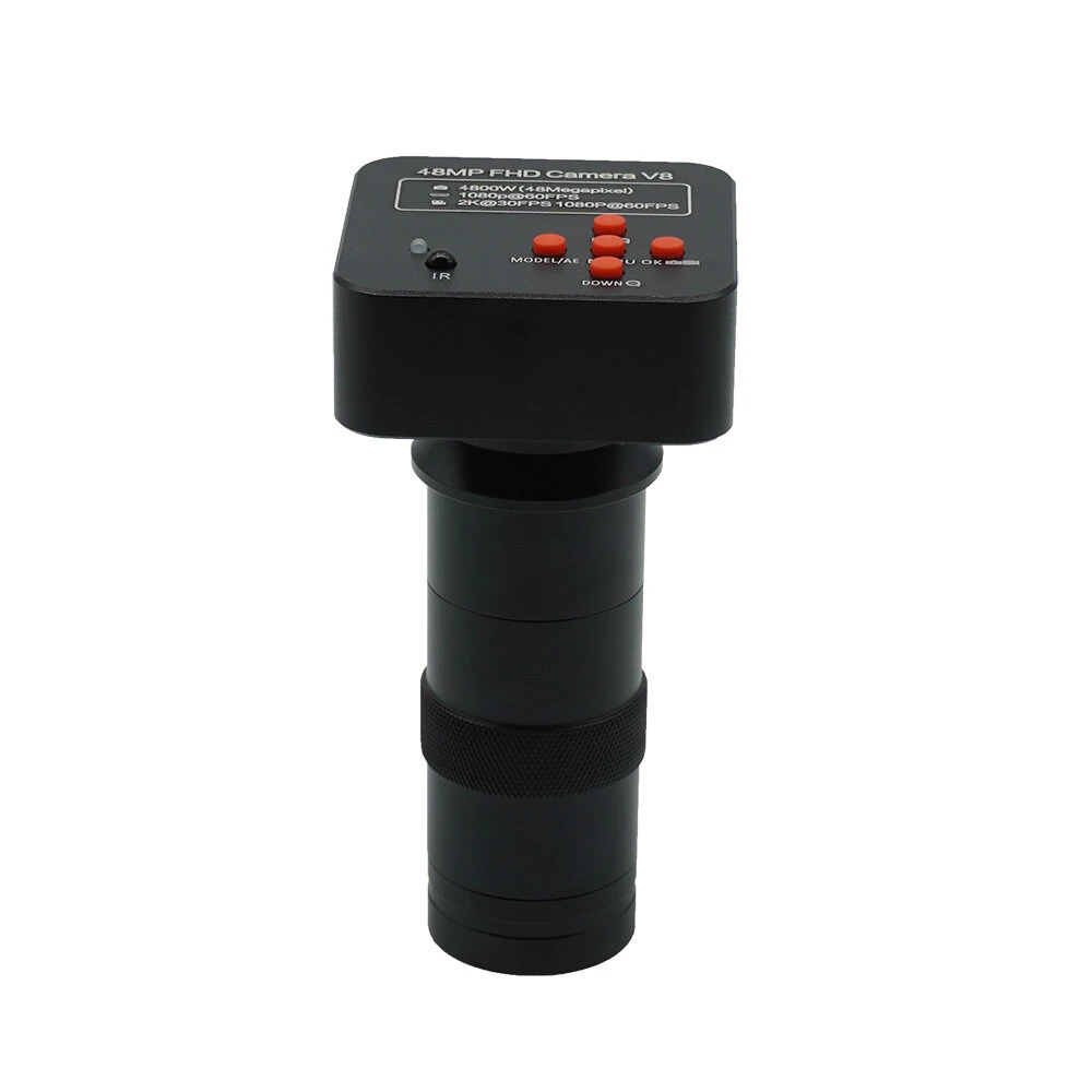 Industrial Digital Microscope Camera - 48MP 1080P HDMI | 130X Zoom C-Mount Lens for PCB Repair & Soldering - Image 2