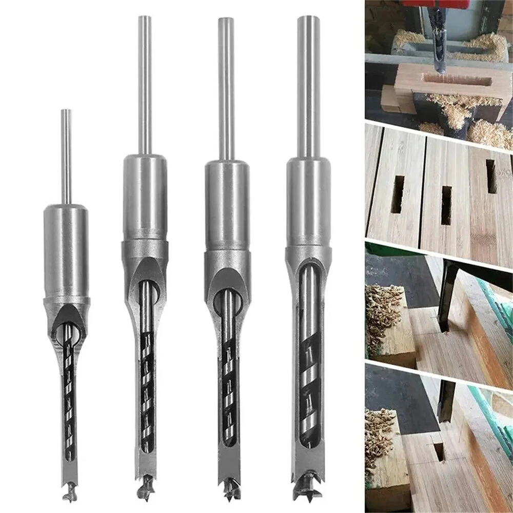Square Hole Drill Bit Adapter - Professional Mortiser Attachment for Woodworking - Image 2