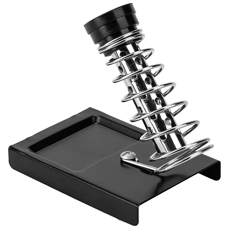 JCD Electric Soldering Iron Stand with Holder, Metal Pads & Desoldering Pump - Image 5