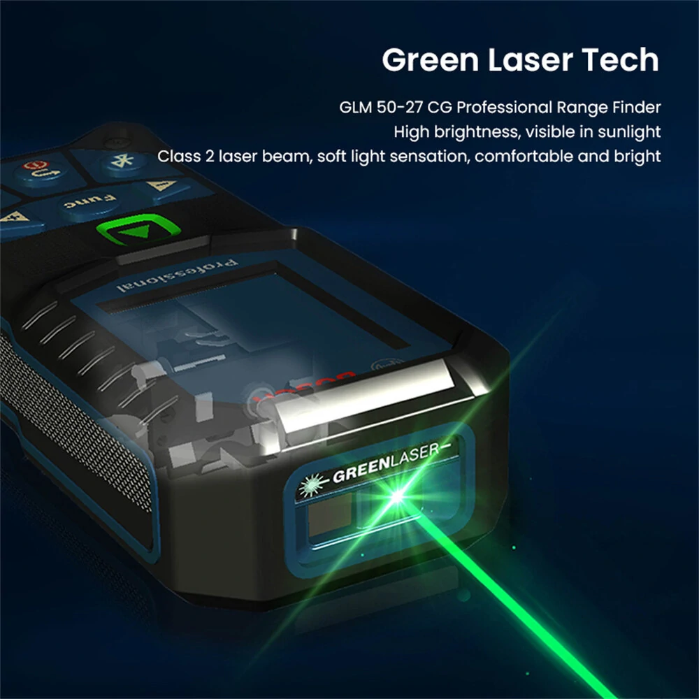 GLM50-27CG Laser Measure 50M Green Laser - Bluetooth IP65 | Professional Rangefinder - Image 5