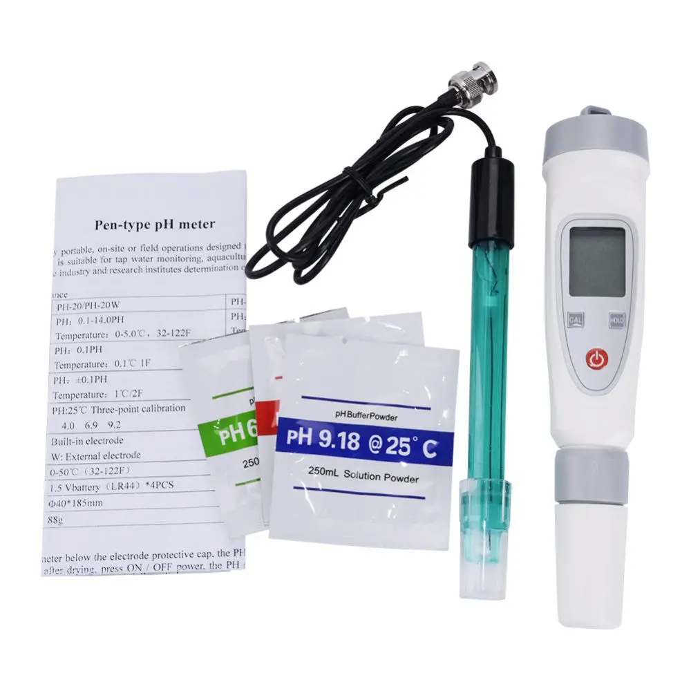 Portable Digital PH Meter Water Tester Pen - PH-20W with External Electrode - Image 3