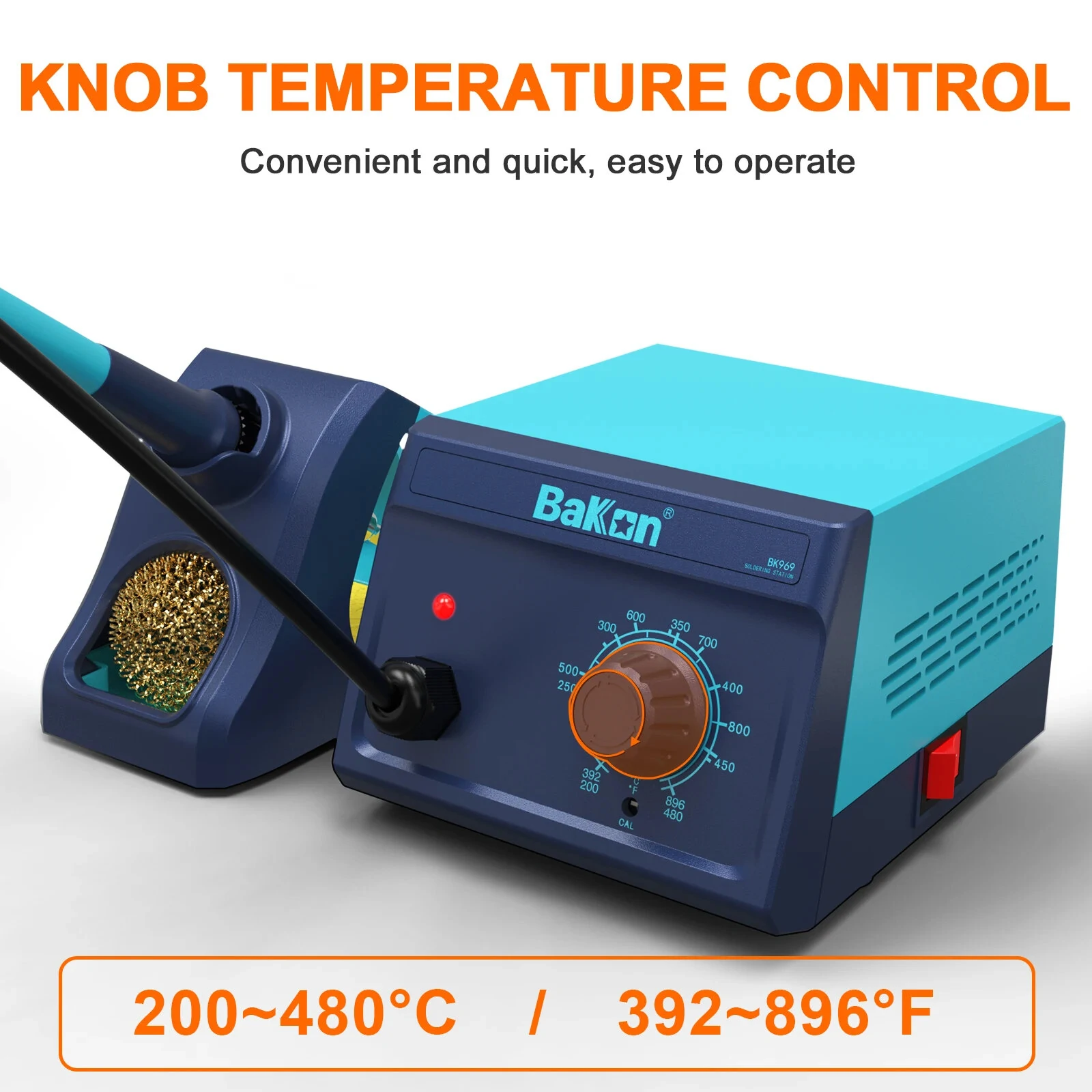 BK969 90W Soldering Iron Station | Ceramic Heating Core & Fast Temperature Recovery - Image 4