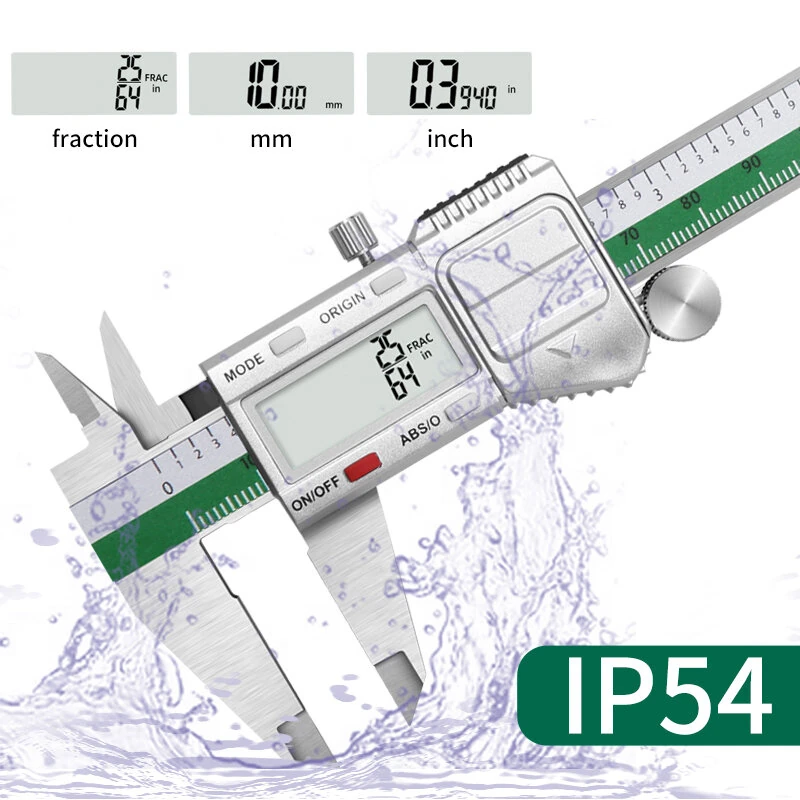 AV TOOLTOP ET54 Digital Caliper 150mm | IP54 Waterproof | Stainless Steel | Inch/Metric - Image 3