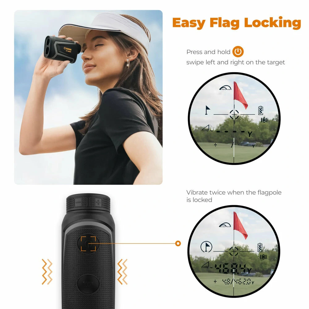 CIGMAN Precision Golf Rangefinder | 850 Yard Range with Slope - Rechargeable - Image 5