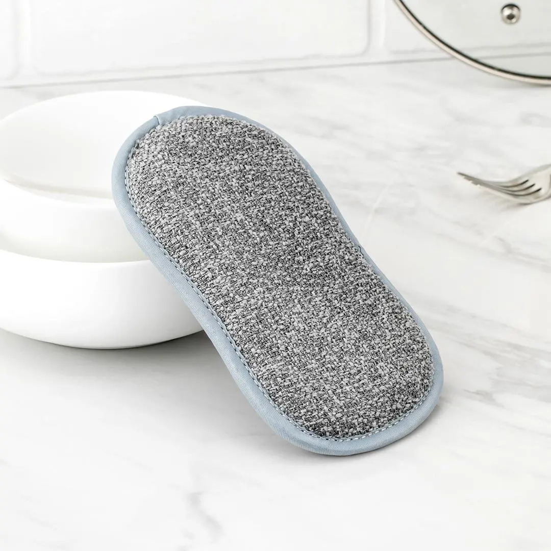 Jordan Judy Double-Sided Dishwashing Brush - 2 Pack Gray Kitchen Cleaning Brushes with Handle - Image 2