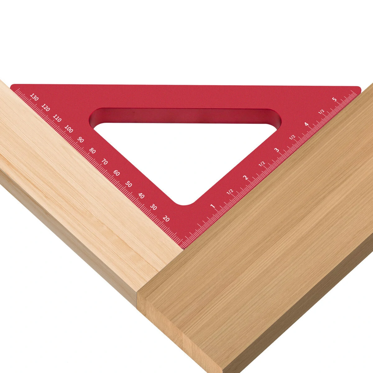 45 Degree Aluminum Alloy Angle Ruler | Imperial & Metric for Woodworking - Image 2