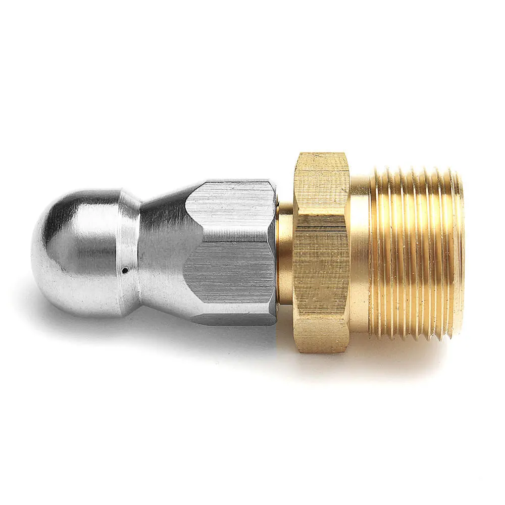 High Pressure Drain Nozzle - 1 Front 3 Rear M22 F14 for Pipe Dredge Cleaning - Image 3