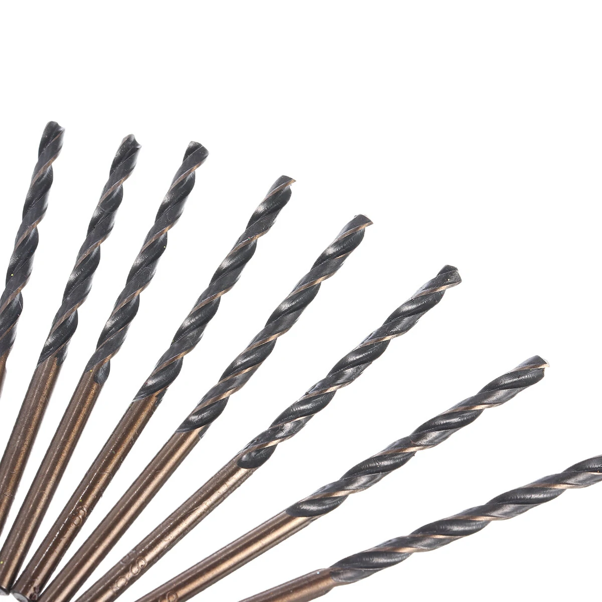 10pcs High Speed Steel Titanium Coated Drill Bit Set - Hexx Shank 3.0-4.5mm - Image 5