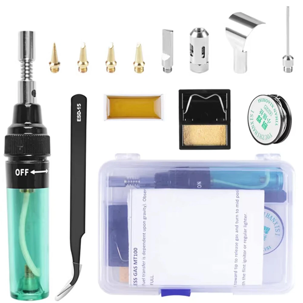 14-in-1 Wireless Butane Soldering Kit | Adjustable 1300° Flame & 450° Temp | 45 Min Runtime for DIY & Auto Repair - Image 5