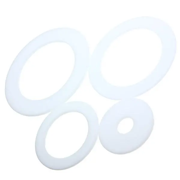 White Acrylic Discs - 3mm Thick Round Laser Cut Plastic Rings | Adhesive Tape - Image 2