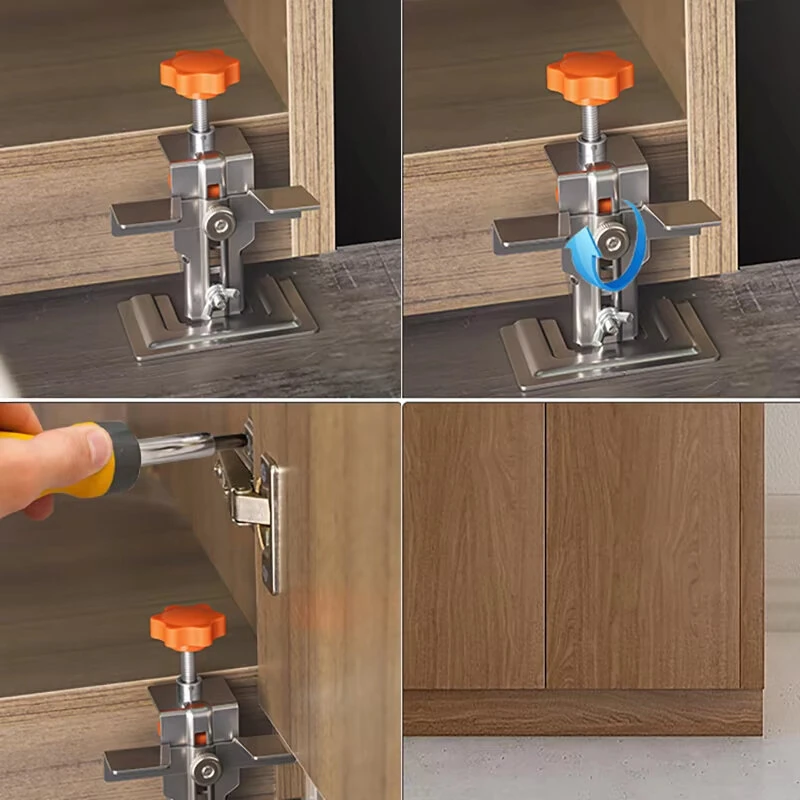 Stainless Steel Cabinet Door Jig - Adjustable Clamp & Precise Scale | Hidden Hinge Installation Tool - Image 5
