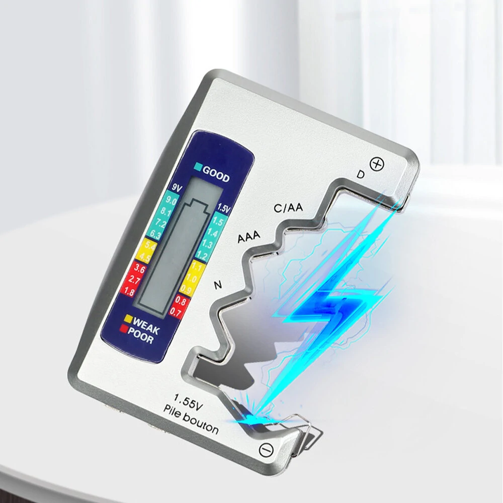 BT-886 Battery Tester - LCD Digital Display Voltage Capacity Capacitance Detector - Image 2