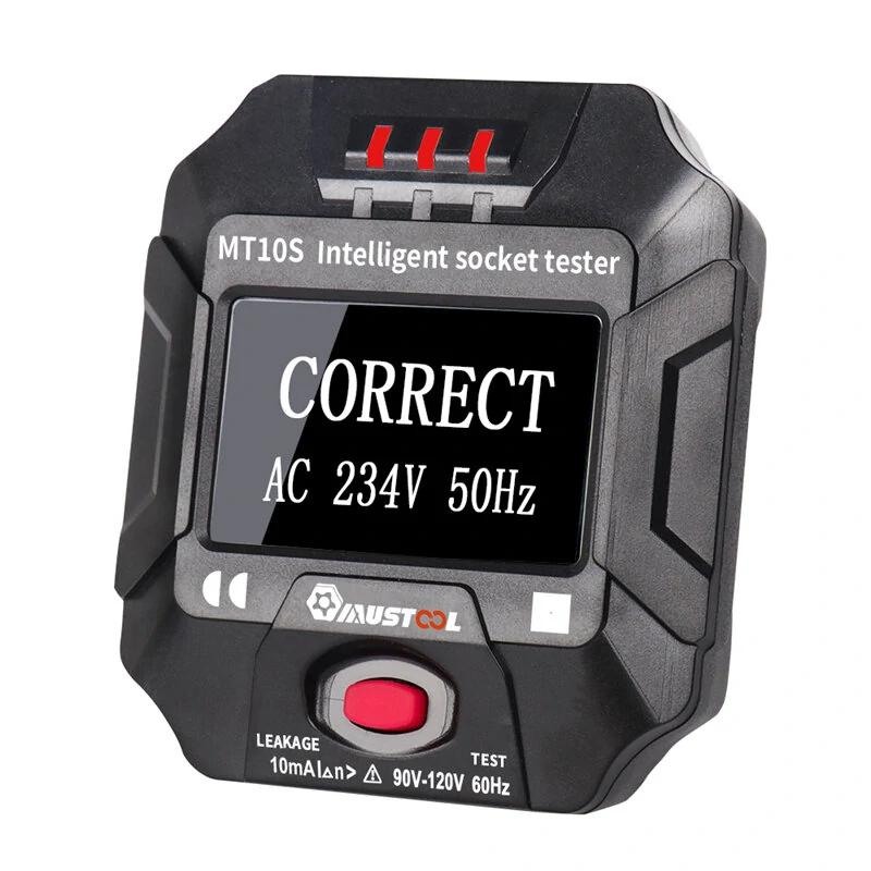 MUSTOOL MT10S/MT10E Socket Tester - Voltage Frequency RCD Intelligent Display - Image 4