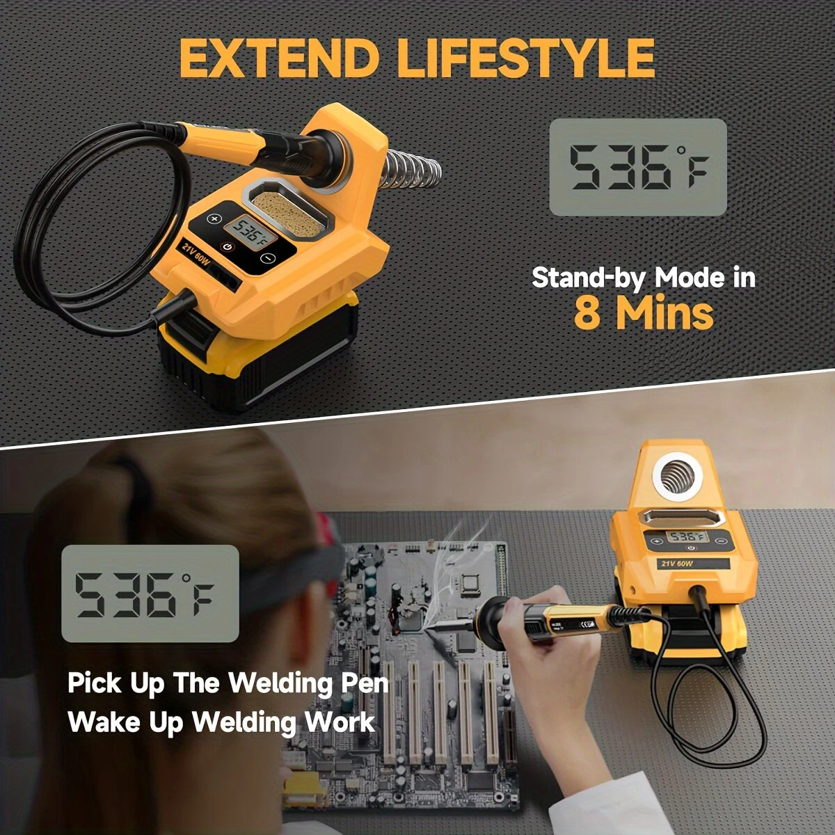 Dewalt 20V Max Cordless Soldering Iron Station | Also Fits Makita Battery - Image 5