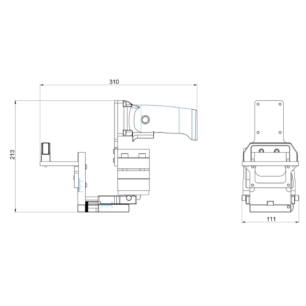 GANWEI 2-in-1 Adjustable Router Bracket Holder | For 65mm Trimmer & Slotting - Image 4