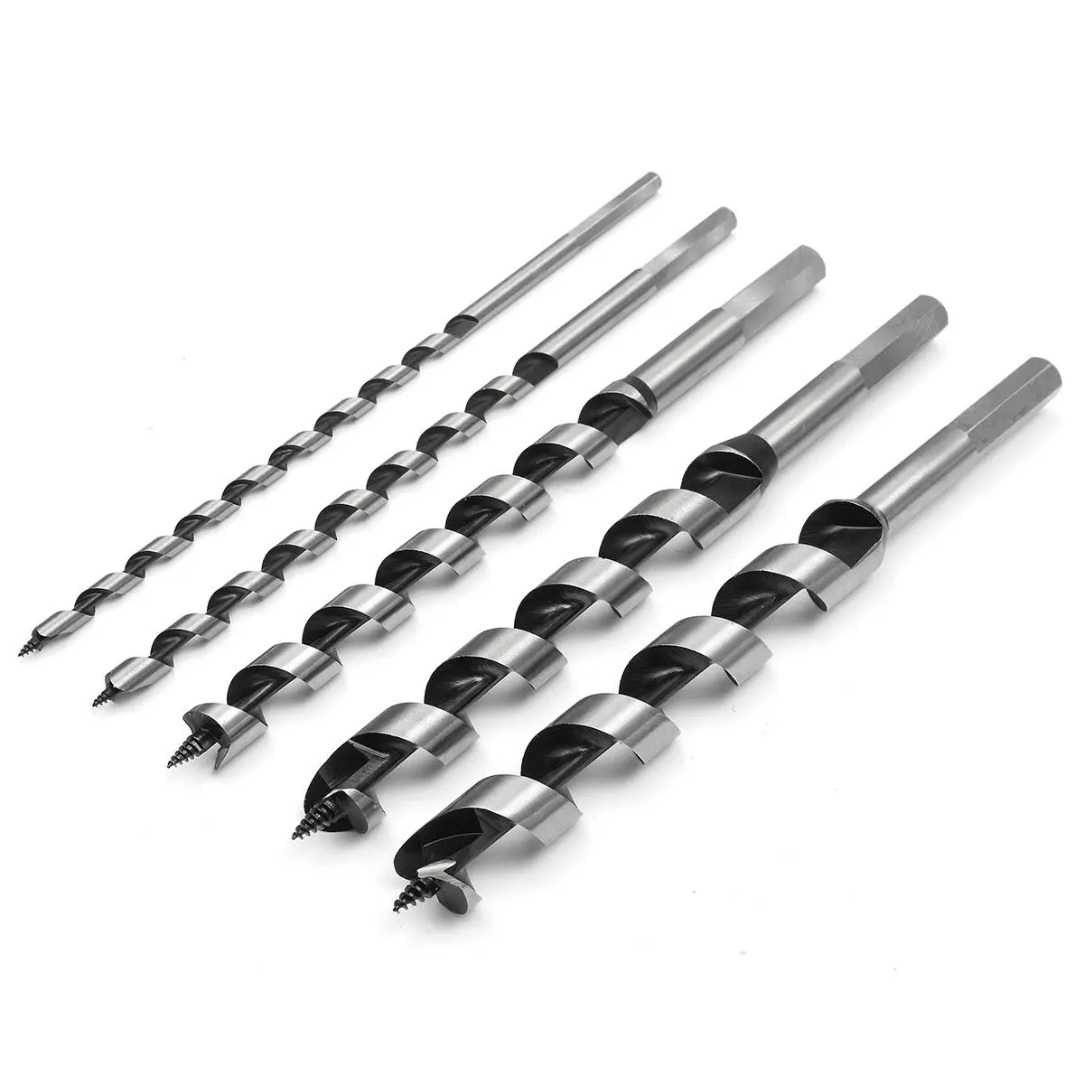 Drillpro 6-20mm Auger Drill Bit Set | 6pcs 230mm Woodworking Bits - Image 2