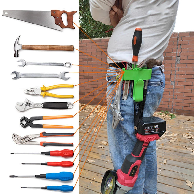 Portable Waist Tool Holder - Drill Clip Rack with Hook for Electrician Belt - Image 2