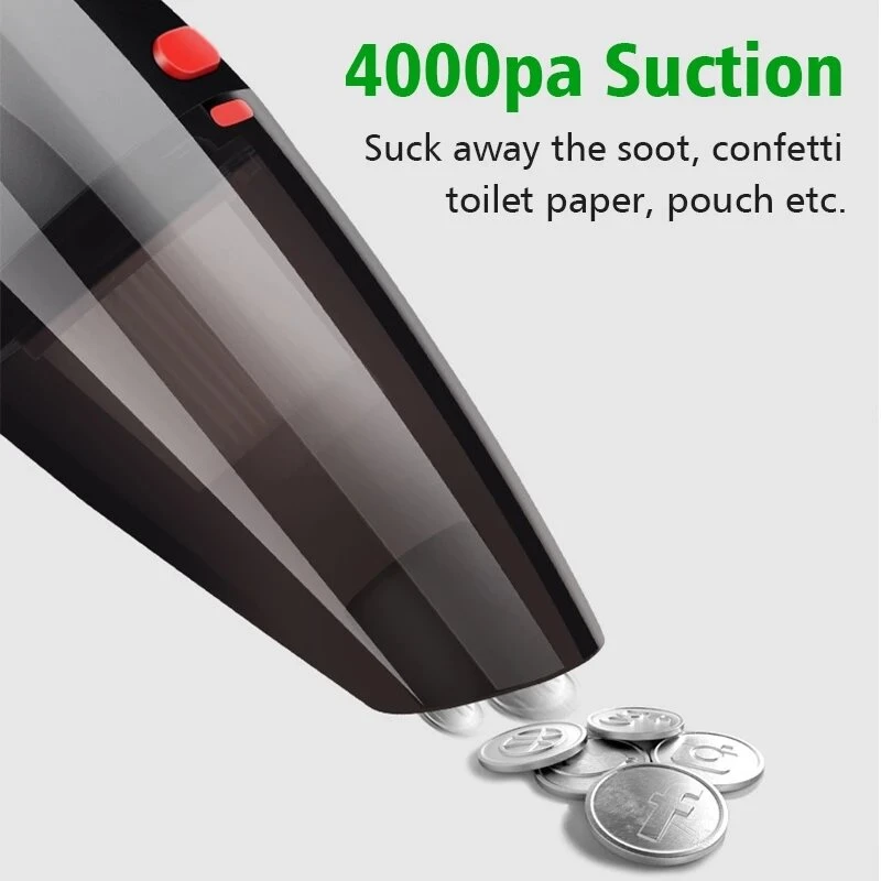 4000Pa 120W Portable Car Vacuum Cleaner | Wet Dry Dual-Use with LED Light - Image 5